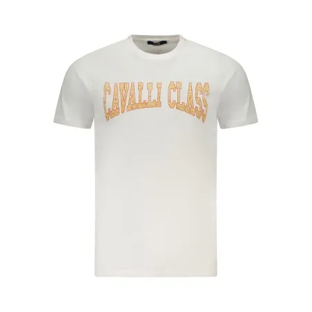 T-SHIRT À MANCHES COURTES CAVALLI CLASS HOMME BLANC - CAVALLI CLASS