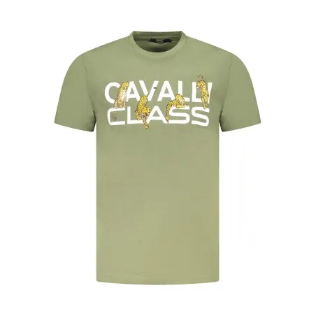T-SHIRT À MANCHES COURTES CAVALLI CLASS HOMME VERT - CAVALLI CLASS