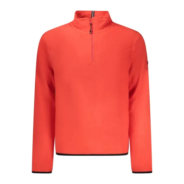 SWEAT-SHIRT ROUGE À FERMETURE ÉCLAIR POUR HOMMES NORVÈGE 1963 - NORWAY 1963