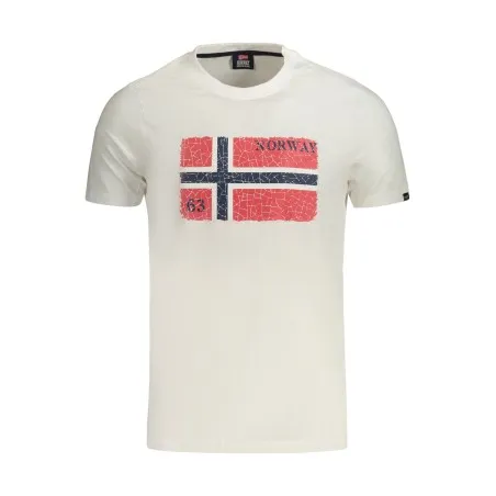 T-shirt blanc à manches courtes pour homme, Norvège 1963 - NORWAY 1963