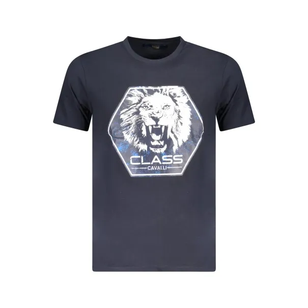 T-SHIRT À MANCHES COURTES CAVALLI CLASS HOMME BLEU - CAVALLI CLASS