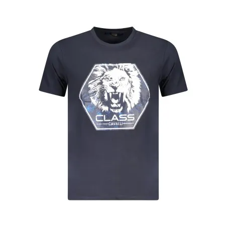 T-SHIRT À MANCHES COURTES CAVALLI CLASS HOMME BLEU - CAVALLI CLASS
