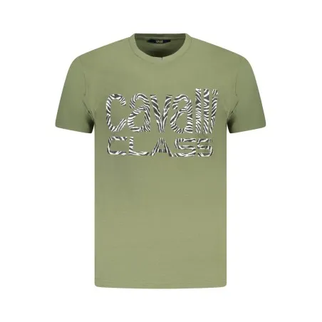T-SHIRT À MANCHES COURTES CAVALLI CLASS HOMME VERT - CAVALLI CLASS