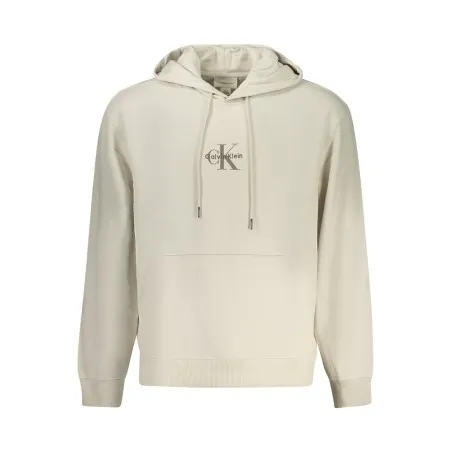 Sweat-shirt zippé pour homme Calvin Klein, beige - CALVIN KLEIN