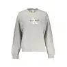 SWEAT-SHIRT GRIS À FERMETURE ÉCLAIR CALVIN KLEIN POUR FEMME - CALVIN KLEIN