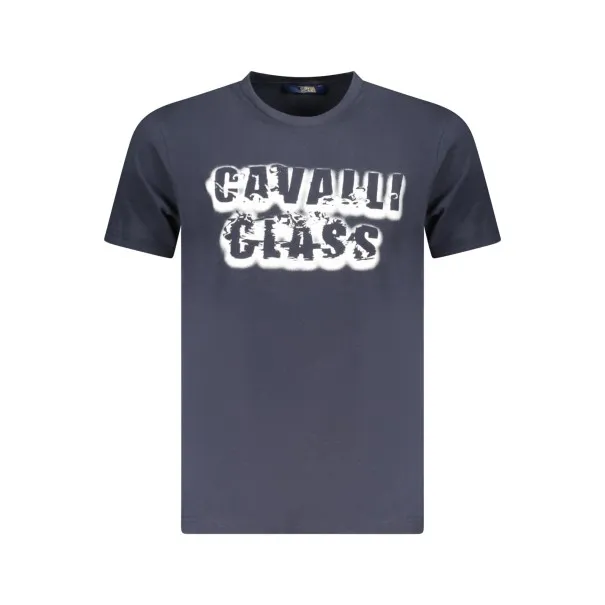 T-SHIRT À MANCHES COURTES CAVALLI CLASS HOMME BLEU - CAVALLI CLASS