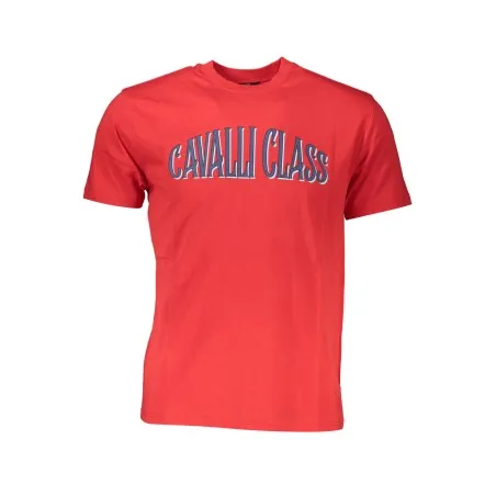 T-SHIRT À MANCHES COURTES CAVALLI CLASS HOMME ROUGE - CAVALLI CLASS