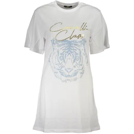 T-SHIRT À MANCHES COURTES CAVALLI CLASS FEMME BLANC - CAVALLI CLASS