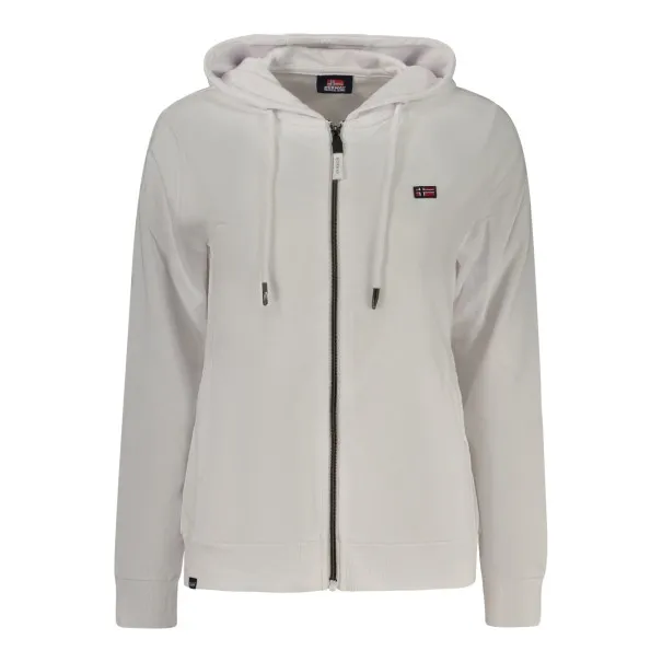 NORVÈGE 1963 SWEAT-SHIRT BLANC À FERMETURE ÉCLAIR POUR FEMME - NORWAY 1963