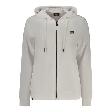 NORVÈGE 1963 SWEAT-SHIRT BLANC À FERMETURE ÉCLAIR POUR FEMME - NORWAY 1963