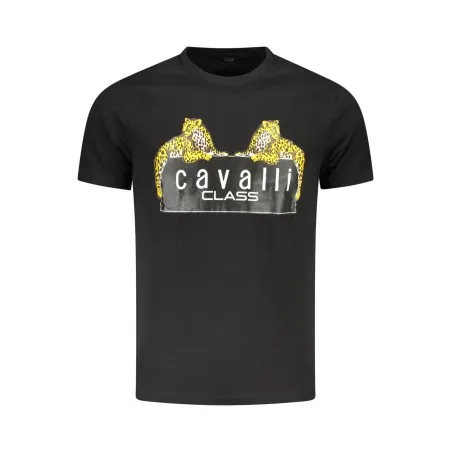 T-SHIRT À MANCHES COURTES CAVALLI CLASS HOMME NOIR - CAVALLI CLASS