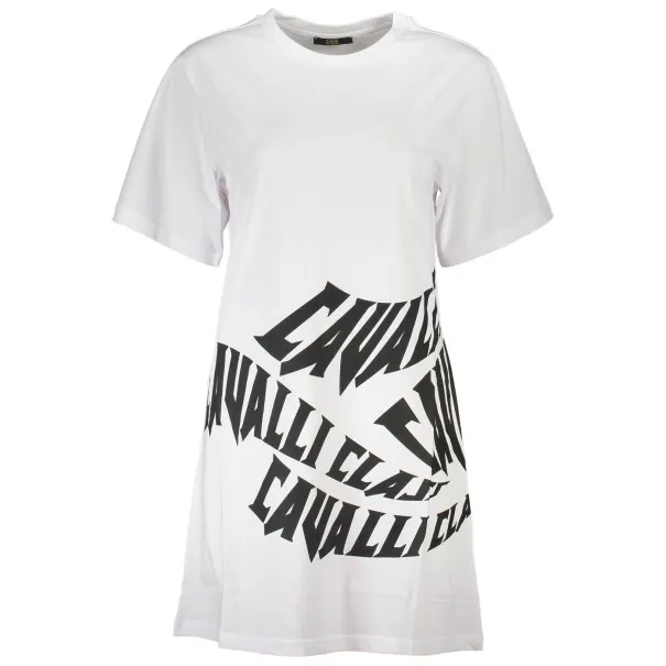CAVALLI CLASS ROBE COURTE FEMME BLANCHE - CAVALLI CLASS