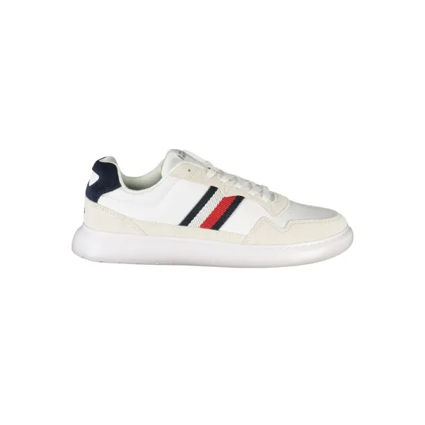 CHAUSSURES DE SPORT POUR HOMMES TOMMY HILFIGER BLANCHES - TOMMY HILFIGER