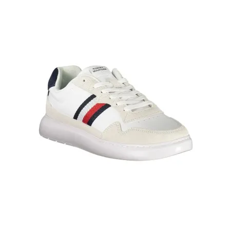 CHAUSSURES DE SPORT POUR HOMMES TOMMY HILFIGER BLANCHES - TOMMY HILFIGER