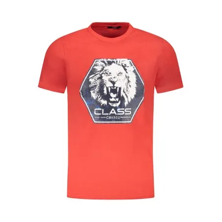T-SHIRT À MANCHES COURTES CAVALLI CLASS HOMME ROUGE - CAVALLI CLASS