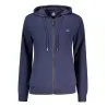 NORVÈGE 1963 SWEAT-SHIRT BLEU À FERMETURE ÉCLAIR POUR FEMME - NORWAY 1963