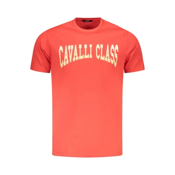 T-SHIRT À MANCHES COURTES CAVALLI CLASS HOMME ROUGE - CAVALLI CLASS