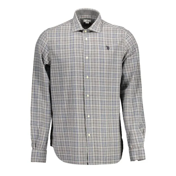 Chemise à manches longues pour homme US POLO ASSN., grise - U.S. POLO ASSN