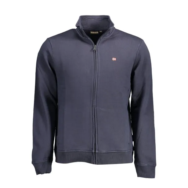 SWEAT-SHIRT ZIPPÉ NAPAPIJRI HOMME BLEU - NAPAPIJRI