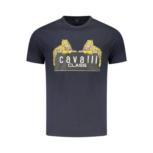 T-SHIRT À MANCHES COURTES CAVALLI CLASS HOMME BLEU - CAVALLI CLASS