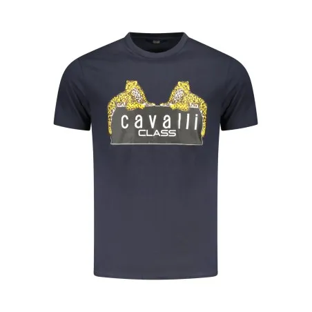T-SHIRT À MANCHES COURTES CAVALLI CLASS HOMME BLEU - CAVALLI CLASS