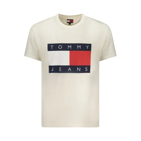 T-shirt blanc à manches courtes Tommy Hilfiger pour homme - TOMMY HILFIGER