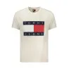 T-shirt blanc à manches courtes Tommy Hilfiger pour homme - TOMMY HILFIGER
