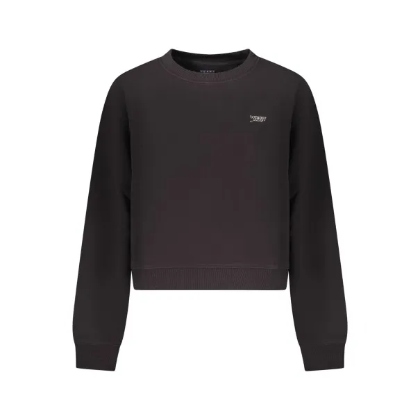 SWEAT-SHIRT NOIR À FERMETURE ÉCLAIR POUR FEMME TOMMY HILFIGER - TOMMY HILFIGER
