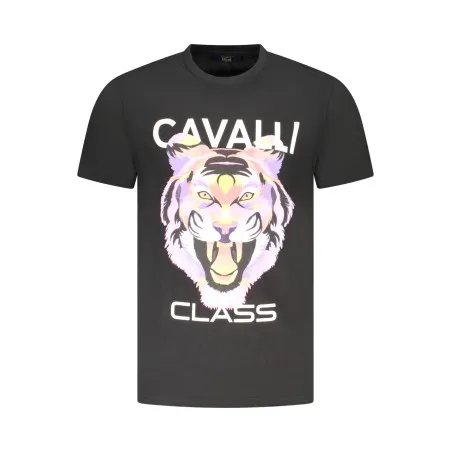 T-SHIRT À MANCHES COURTES CAVALLI CLASS HOMME NOIR - CAVALLI CLASS