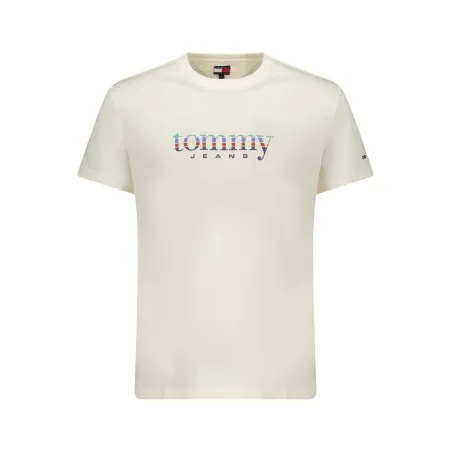 T-shirt blanc à manches courtes Tommy Hilfiger pour homme - TOMMY HILFIGER