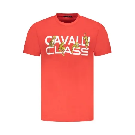 T-SHIRT À MANCHES COURTES CAVALLI CLASS HOMME ROUGE - CAVALLI CLASS