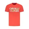 T-SHIRT À MANCHES COURTES CAVALLI CLASS HOMME ROUGE - CAVALLI CLASS