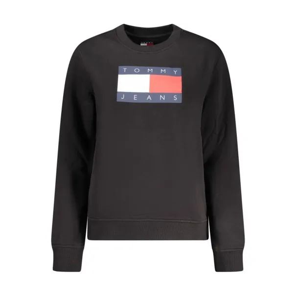 SWEAT-SHIRT NOIR À FERMETURE ÉCLAIR POUR FEMME TOMMY HILFIGER - TOMMY HILFIGER