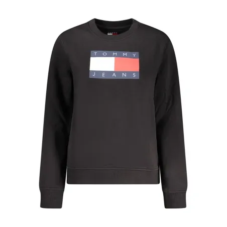 SWEAT-SHIRT NOIR À FERMETURE ÉCLAIR POUR FEMME TOMMY HILFIGER - TOMMY HILFIGER