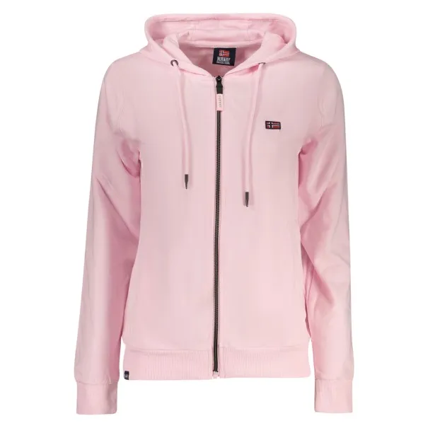 SWEAT-SHIRT ROSE À FERMETURE ÉCLAIR POUR FEMME NORVÈGE 1963 - NORWAY 1963