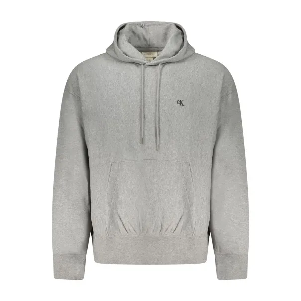 SWEAT-SHIRT GRIS À FERMETURE ÉCLAIR CALVIN KLEIN POUR HOMME - CALVIN KLEIN