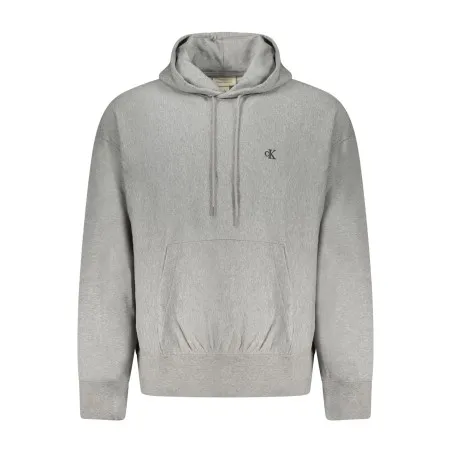 SWEAT-SHIRT GRIS À FERMETURE ÉCLAIR CALVIN KLEIN POUR HOMME - CALVIN KLEIN