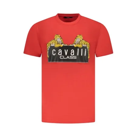 T-SHIRT À MANCHES COURTES CAVALLI CLASS HOMME ROUGE - CAVALLI CLASS