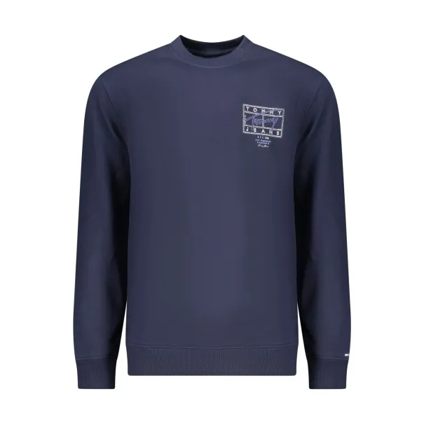 SWEAT-SHIRT BLEU À FERMETURE ÉCLAIR POUR HOMME TOMMY HILFIGER - TOMMY HILFIGER