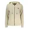 SWEAT-SHIRT BEIGE À FERMETURE ÉCLAIR POUR FEMME NORVÈGE 1963 - NORWAY 1963