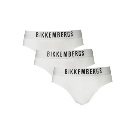 Slip blanc pour homme BIKKEMBERGS - BIKKEMBERGS