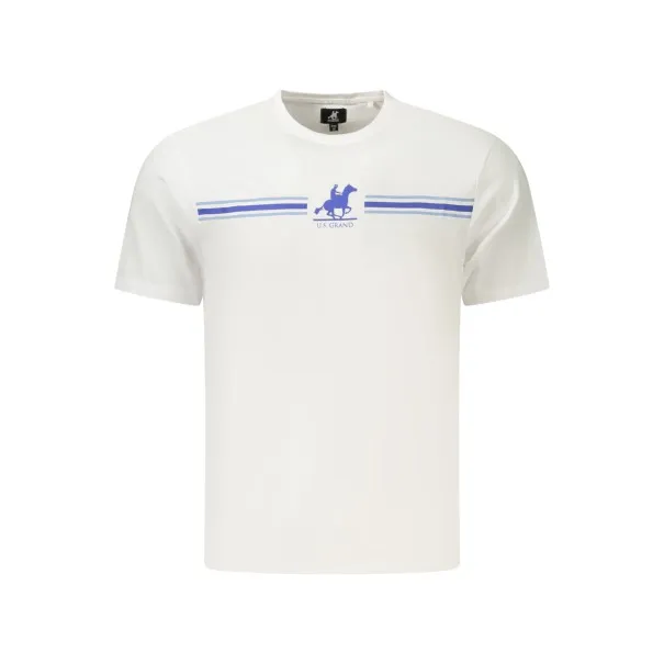 T-shirt blanc à manches courtes US GRAND pour homme - U.S. GRAND