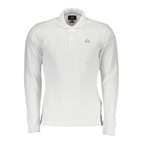 POLO BLANC MANCHES LONGUES LA MARTINA HOMME - LA MARTINA