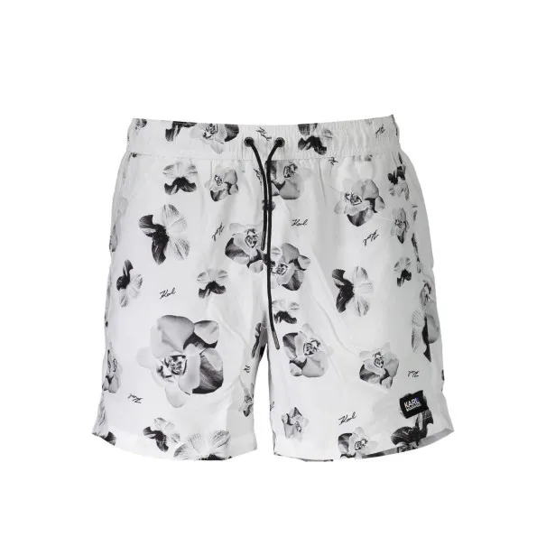 BAS DE MAILLOT DE BAIN KARL LAGERFELD BEACHWEAR HOMME BLANC - KARL LAGERFELD BEACHWEAR