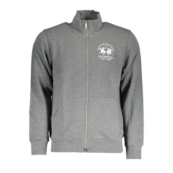 SWEAT-SHIRT ZIPPÉ GRIS LA MARTINA HOMME - LA MARTINA