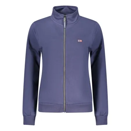 NORVÈGE 1963 SWEAT-SHIRT BLEU À FERMETURE ÉCLAIR POUR FEMME - NORWAY 1963
