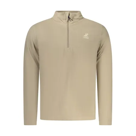 SWEAT-SHIRT BEIGE À FERMETURE ÉCLAIR POUR HOMME US GRAND - U.S. GRAND