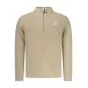 SWEAT-SHIRT BEIGE À FERMETURE ÉCLAIR POUR HOMME US GRAND - U.S. GRAND
