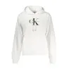 SWEAT-SHIRT BLANC À FERMETURE ÉCLAIR CALVIN KLEIN POUR FEMME - CALVIN KLEIN