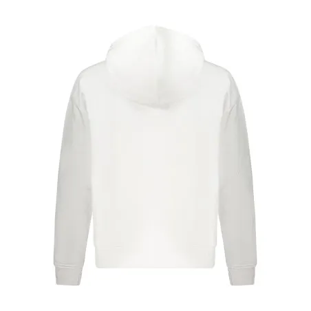 SWEAT-SHIRT BLANC À FERMETURE ÉCLAIR CALVIN KLEIN POUR FEMME - CALVIN KLEIN